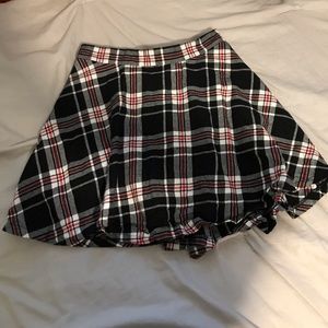Plaid mini skirt